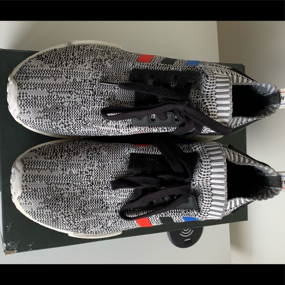 Adidas NMD R1 PK Tri Color Stripes White - Picture 3 of 4